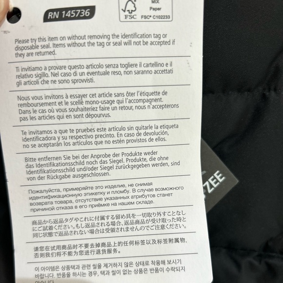 YES ZEE Black Hooded Down Puffer Coat Removable Inner Vest Women’s Size XS NWT - Picture 7 of 10